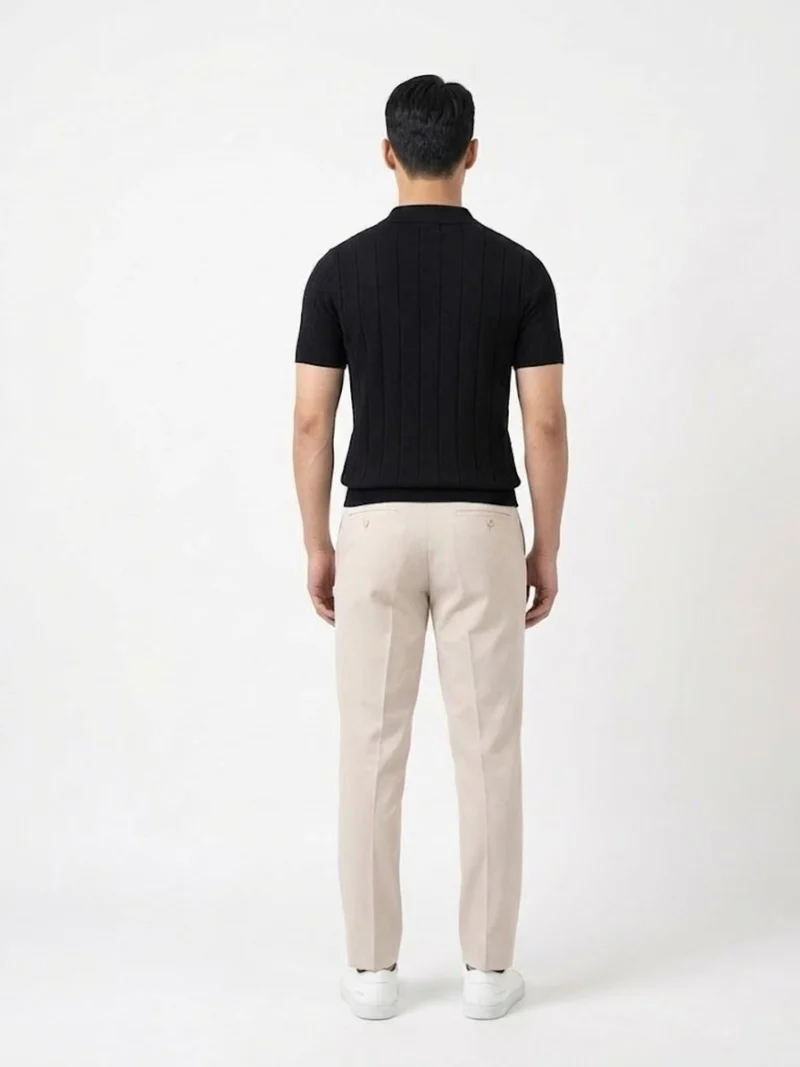 Vertical Ribbed Polo