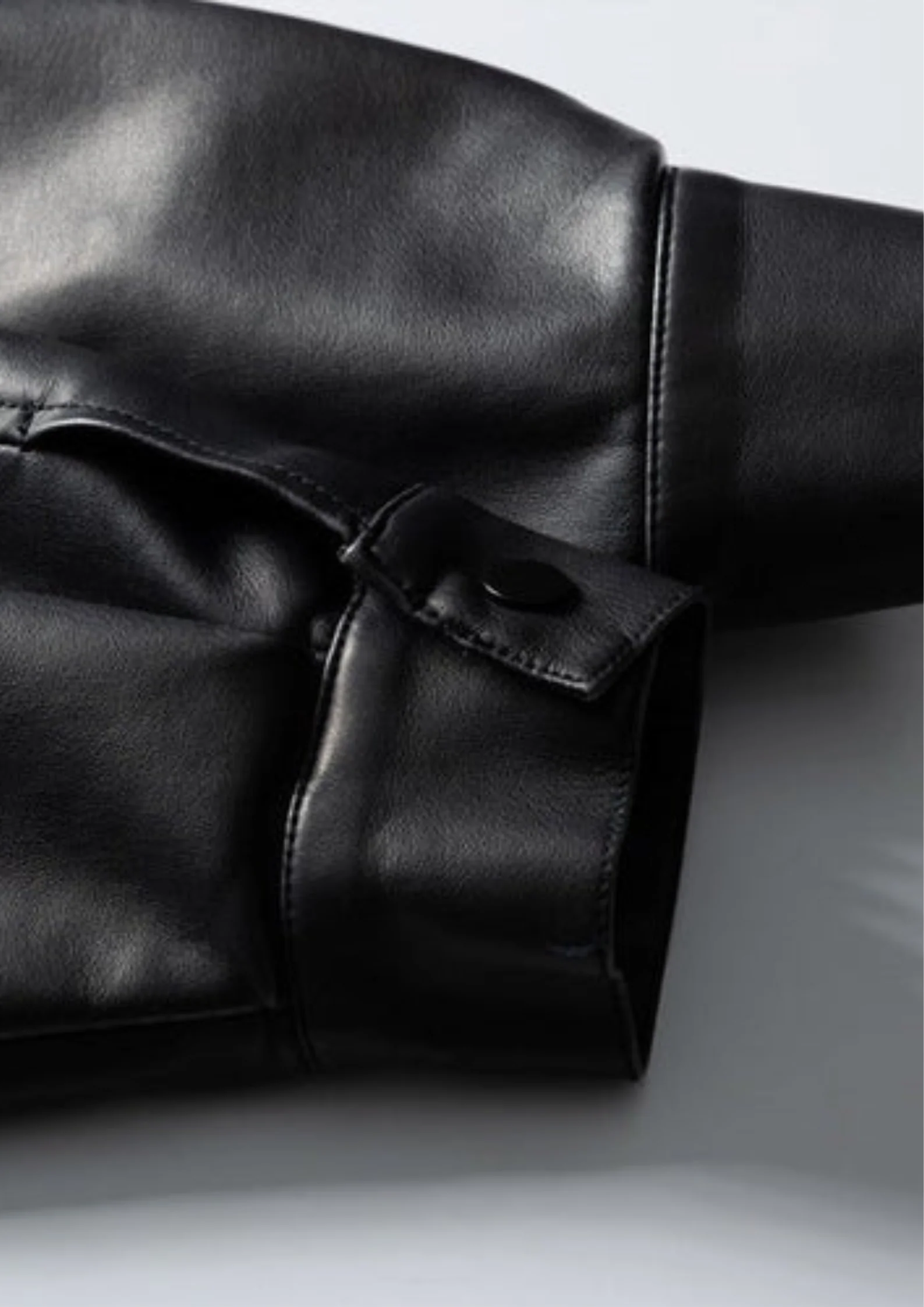 Cropped Leather Jacket