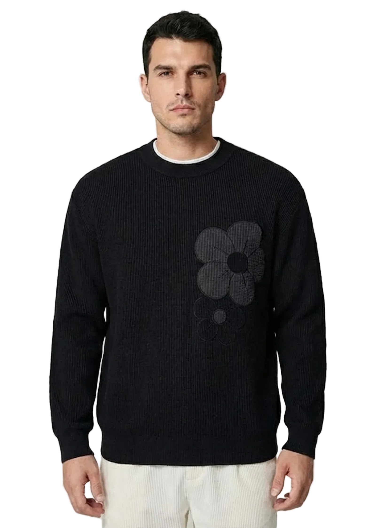 Midnight Floral Sweater