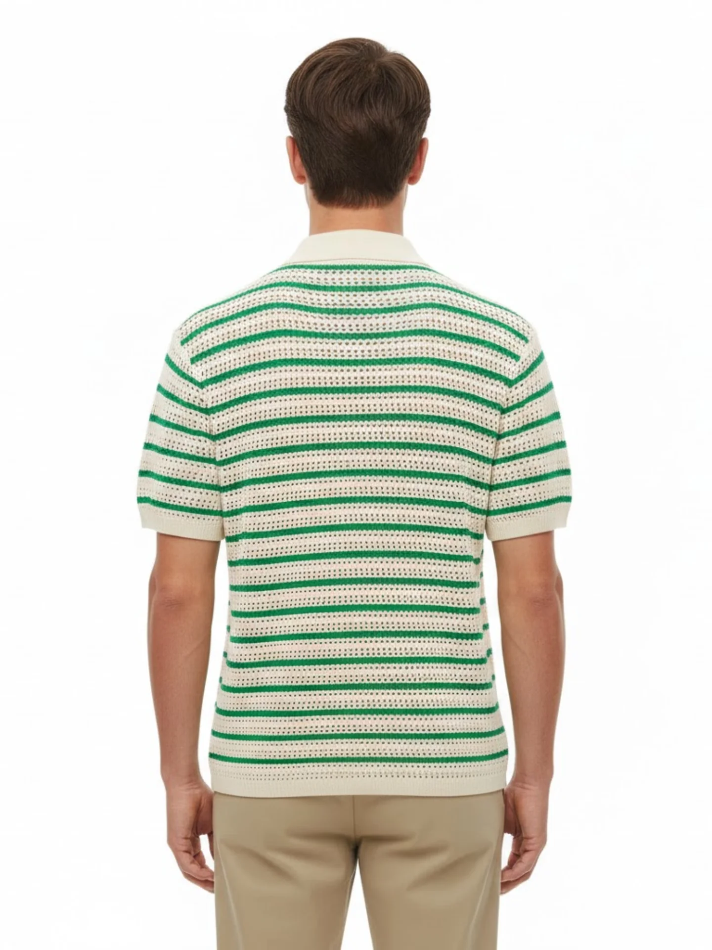 Striped Knit Polo