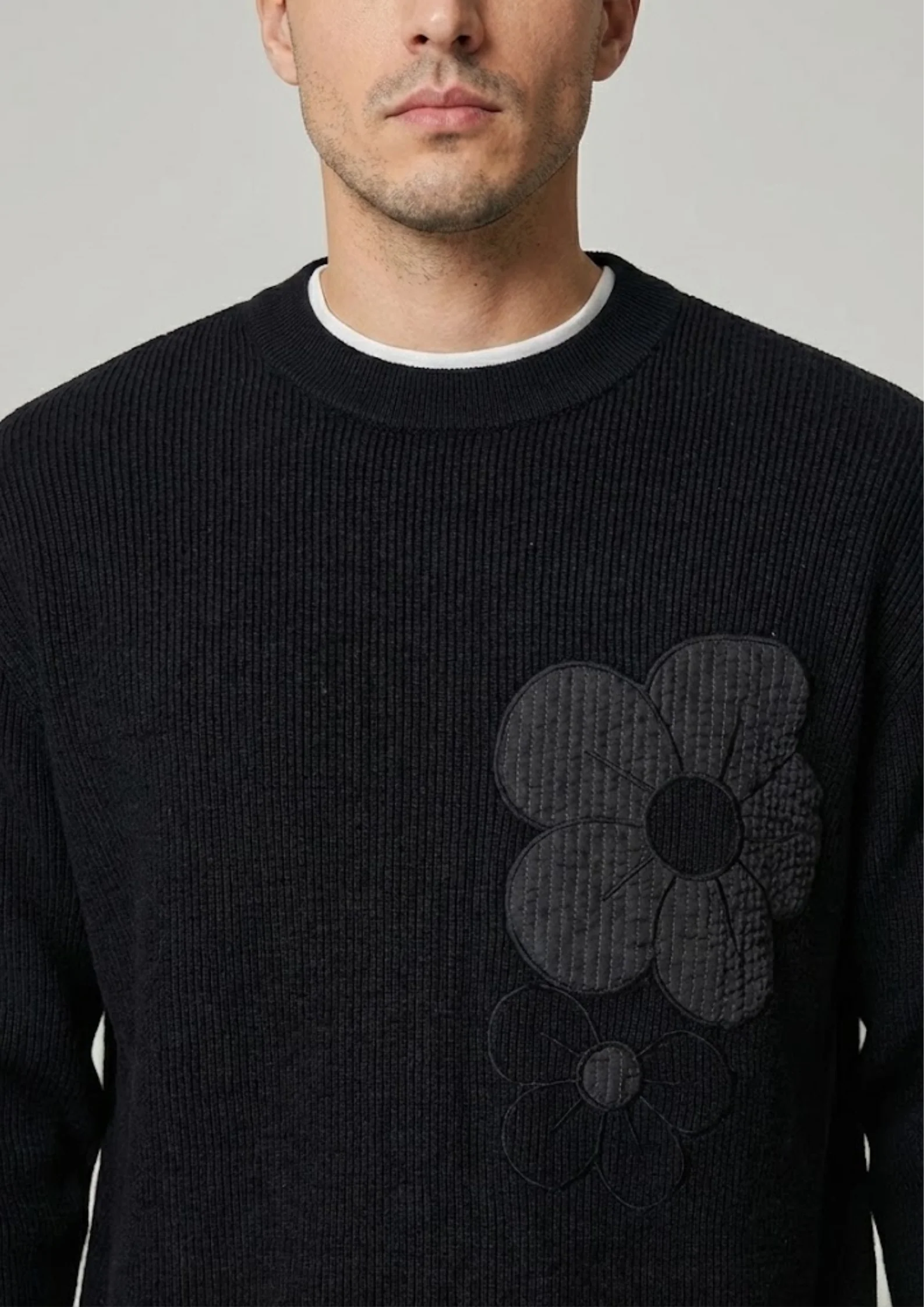 Midnight Floral Sweater