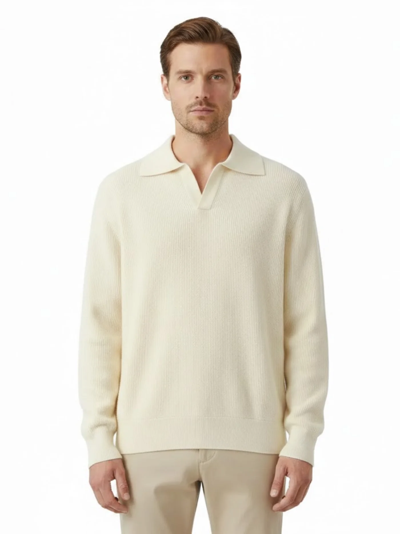 Polygonal polo shirt