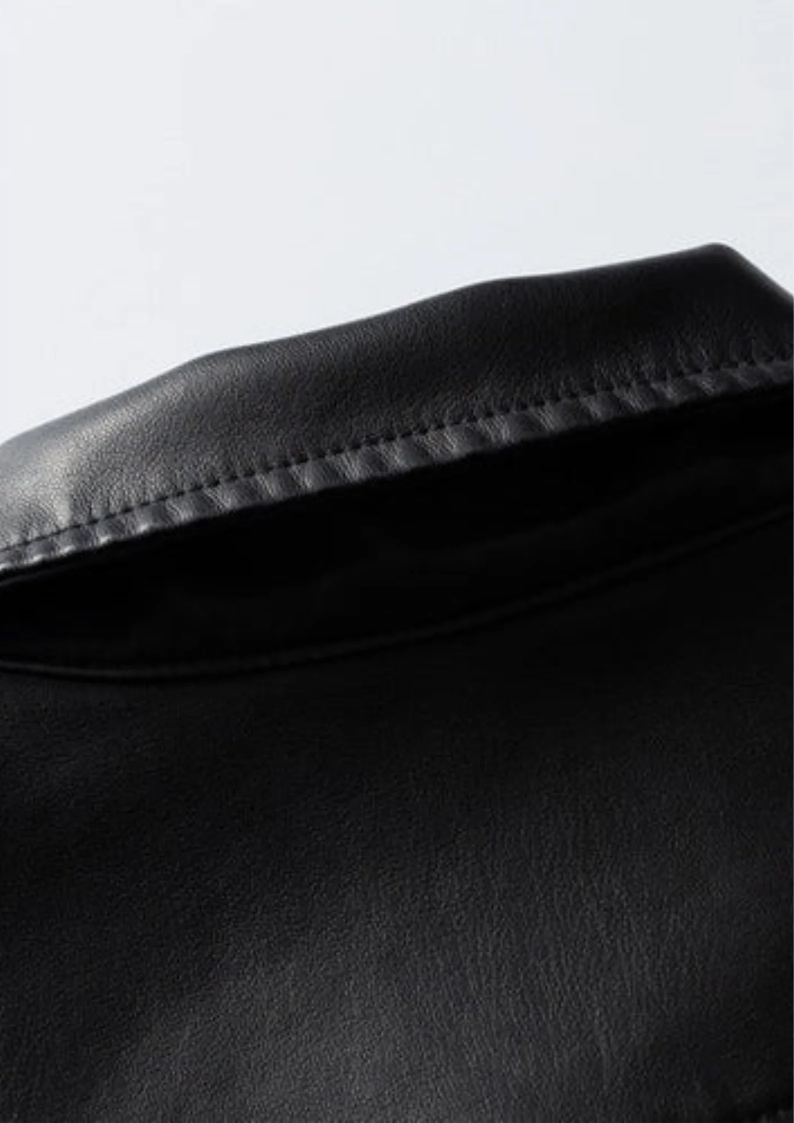 Cropped Leather Jacket