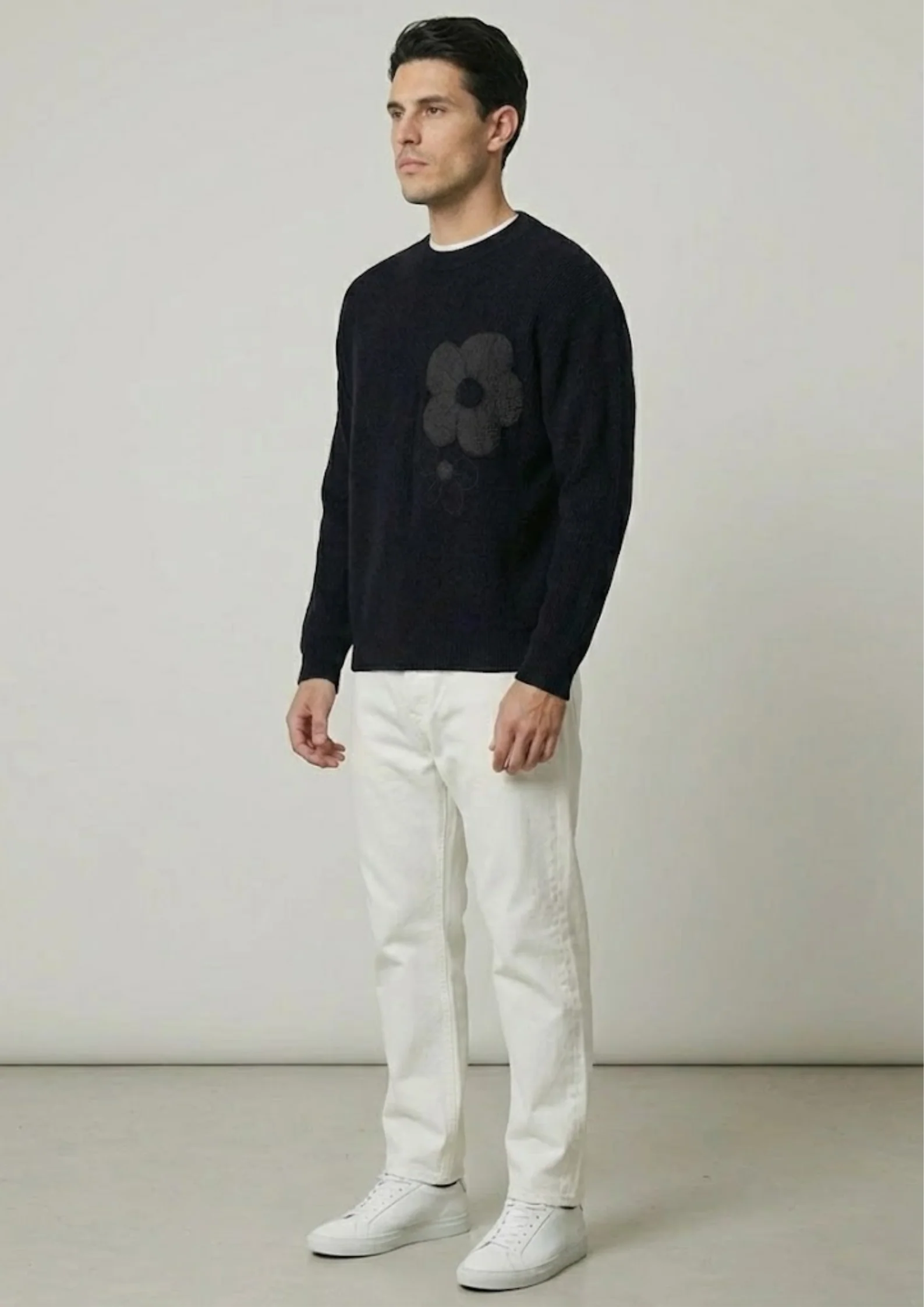 Midnight Floral Sweater