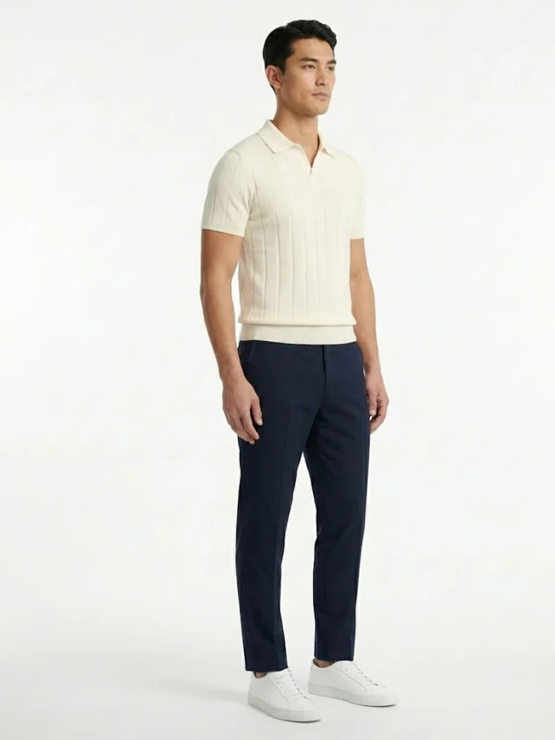 Vertical Ribbed Polo