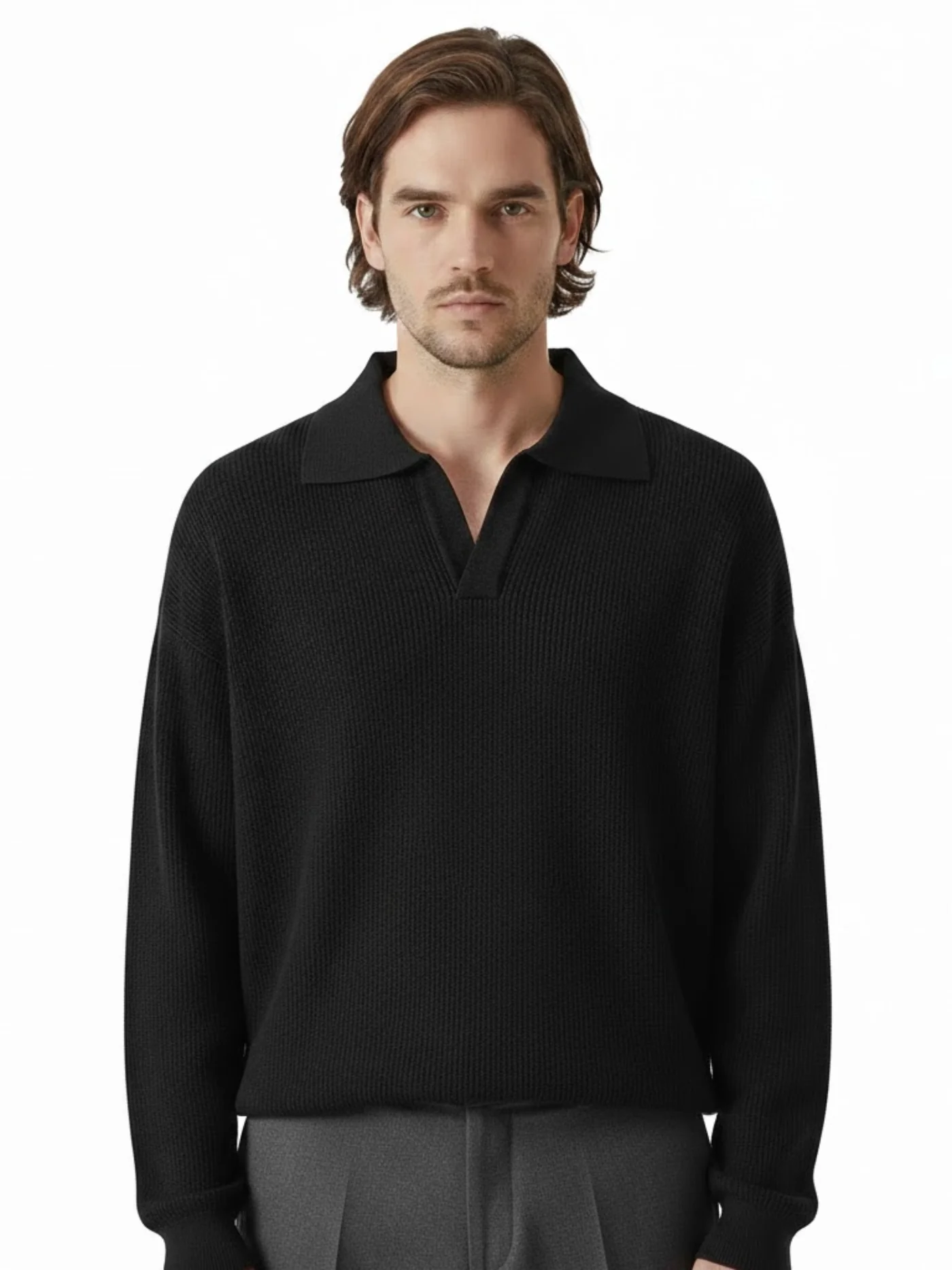 Polygonal polo shirt