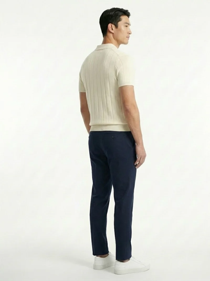 Vertical Ribbed Polo